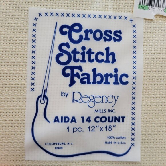 Aida 14 Count Lot of 8 Cross Stitch Fabric Cotton Asst Colors 12 x 18 Each - Picture 7 of 9